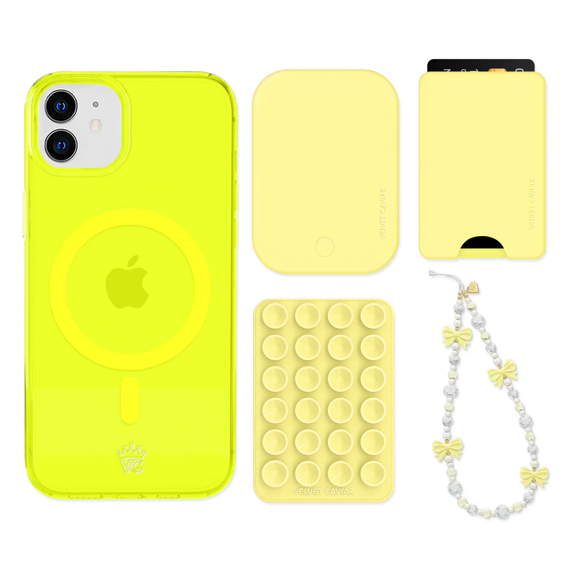 Neon Yellow iPhone Bundle Set - Wallet - Image 15