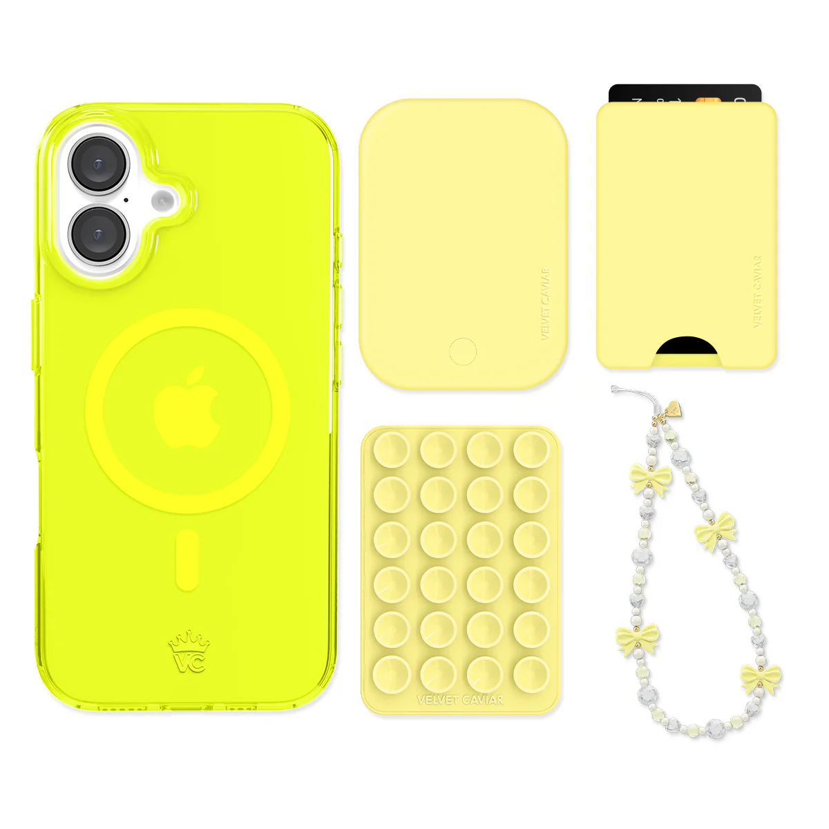 Neon Yellow iPhone Bundle Set - Wallet - Image 4