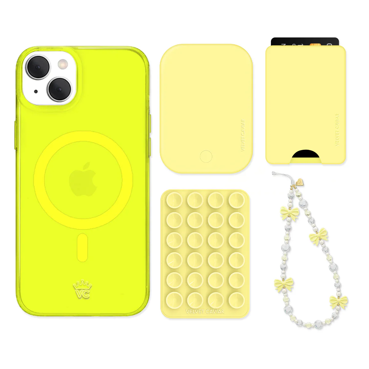 Neon Yellow iPhone Bundle Set - Wallet - Image 5