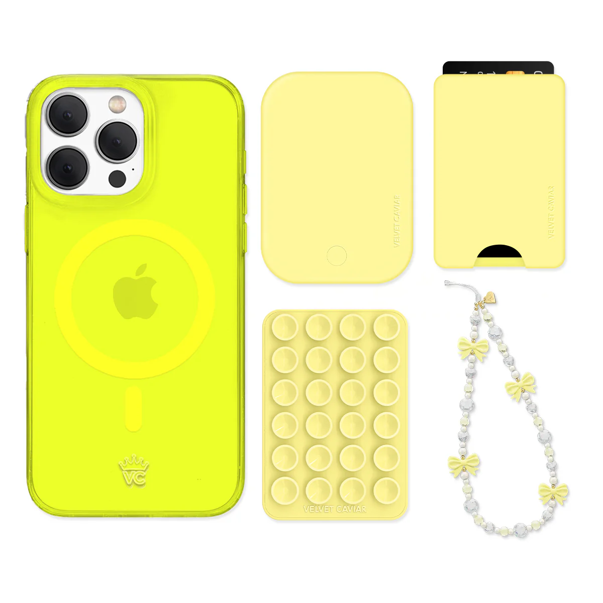 Neon Yellow iPhone Bundle Set - Wallet - Image 6