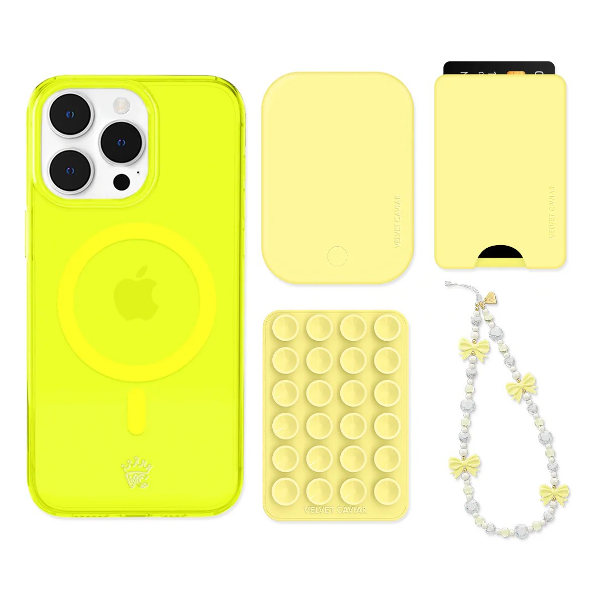 Neon Yellow iPhone Bundle Set - Wallet - Image 9