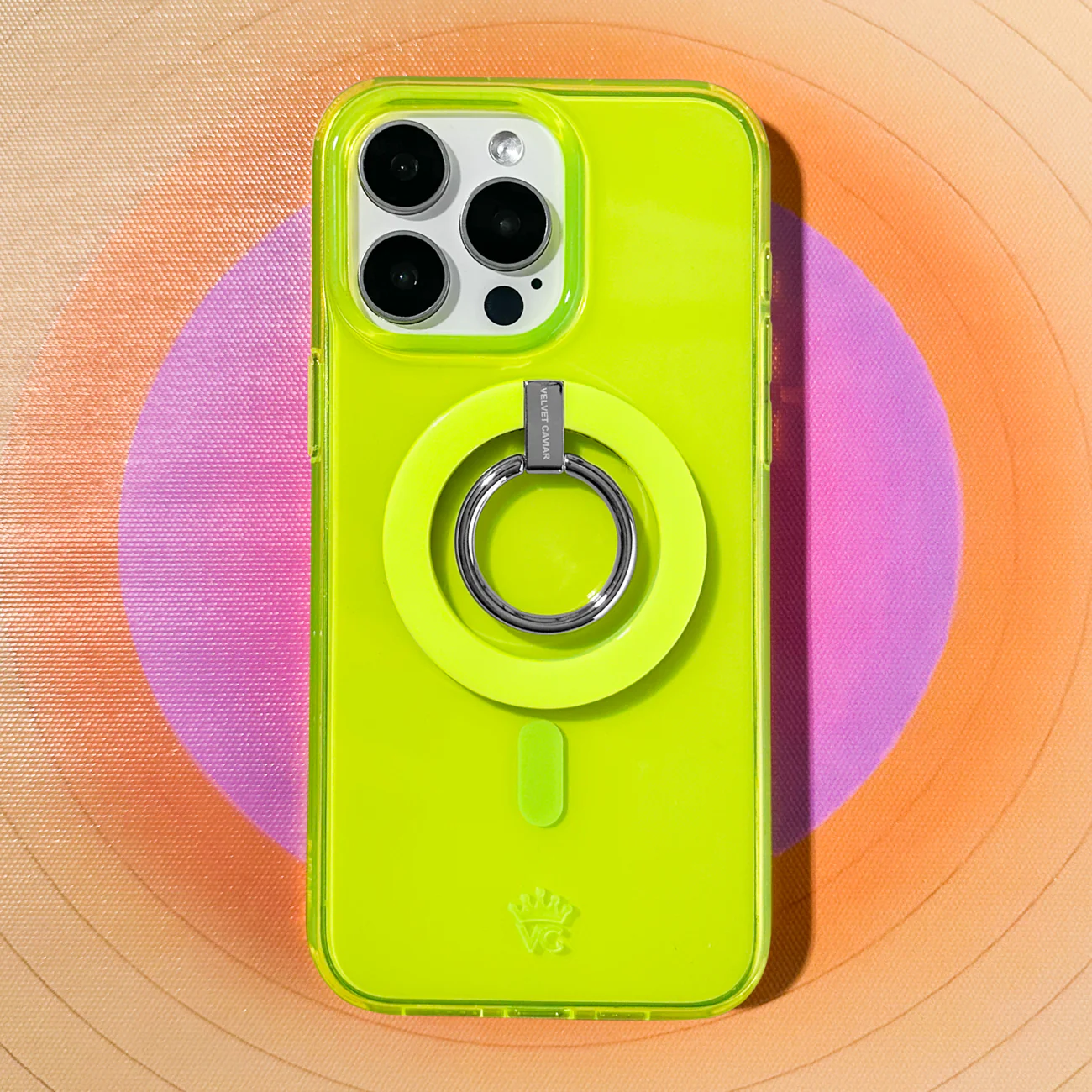 Neon Yellow MagSafe Grip Ring - Image 2