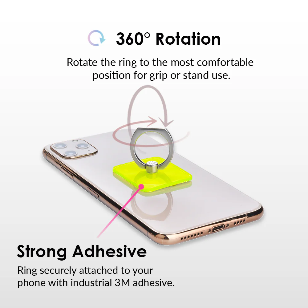 Neon Yellow Phone Ring - Image 3