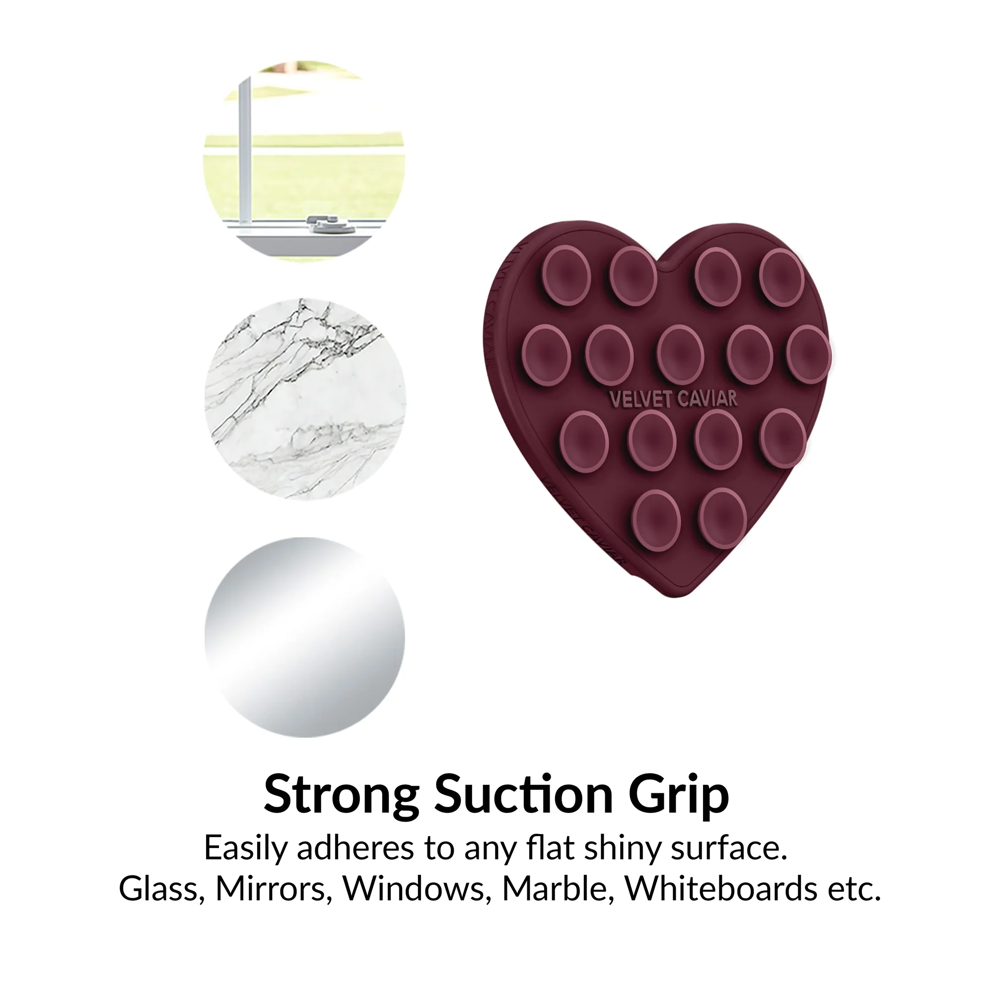 Burgundy Heart MagSafe MightyGrip - Image 7