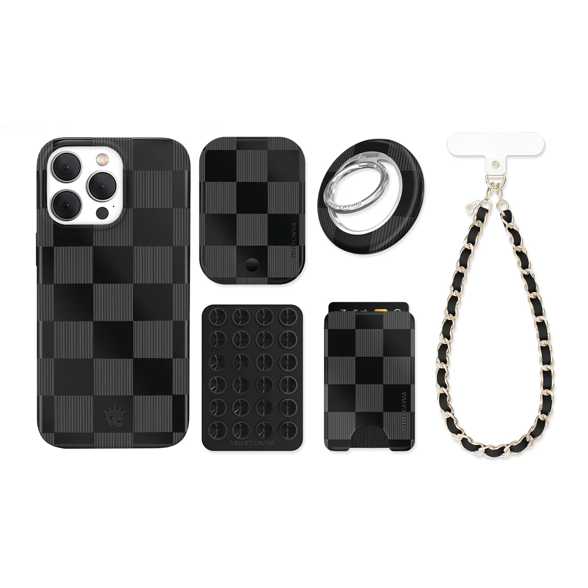 Noir Vibe Checkered iPhone Bundle Set - Image 15