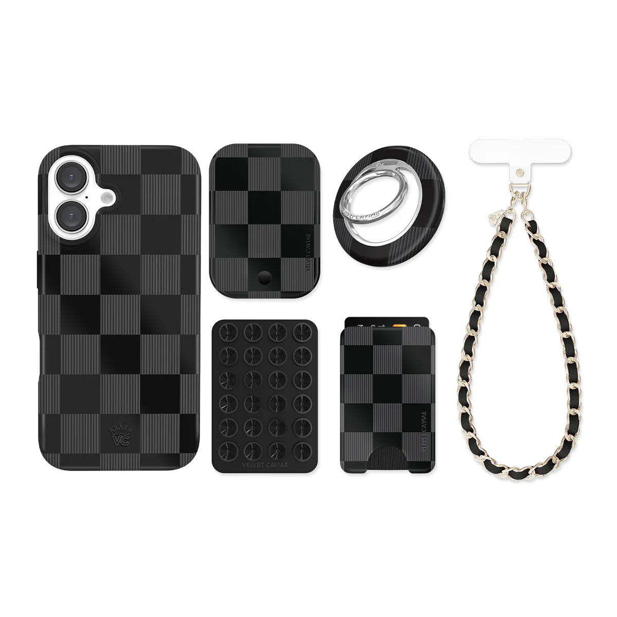 Noir Vibe Checkered iPhone Bundle Set - Image 20