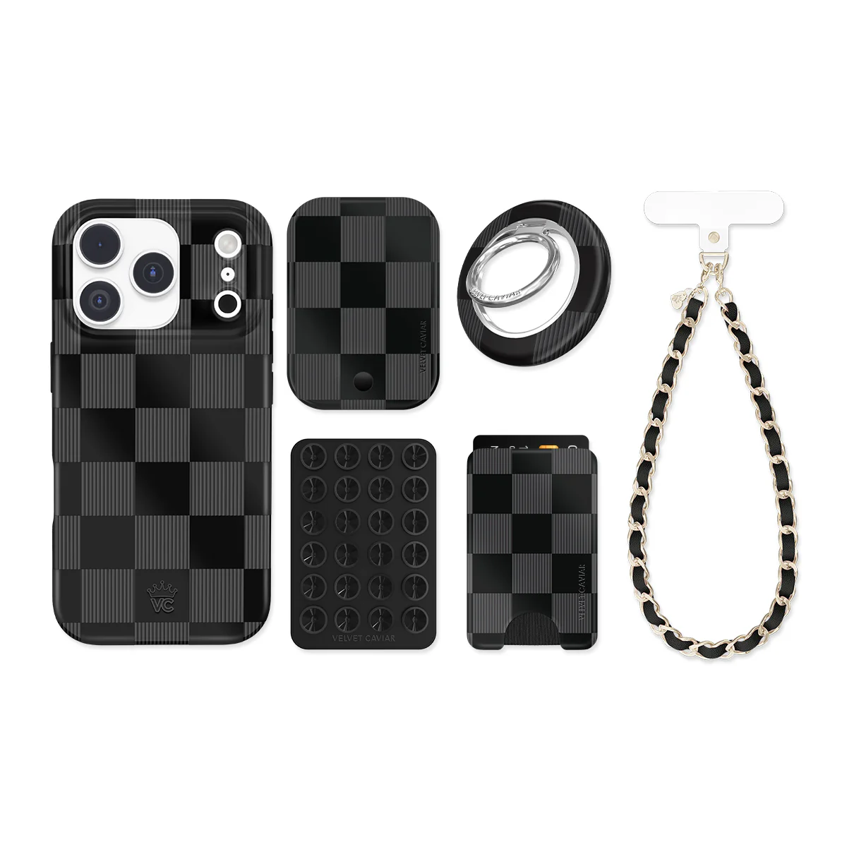 Noir Vibe Checkered iPhone Bundle Set - Image 23