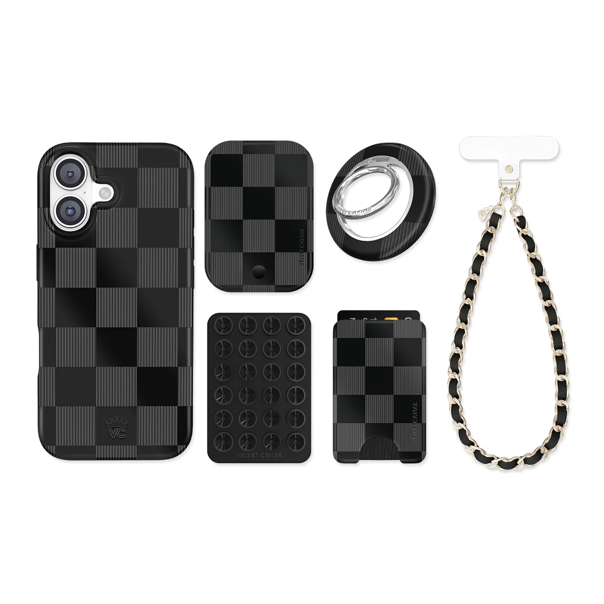 Noir Vibe Checkered iPhone Bundle Set - Image 24
