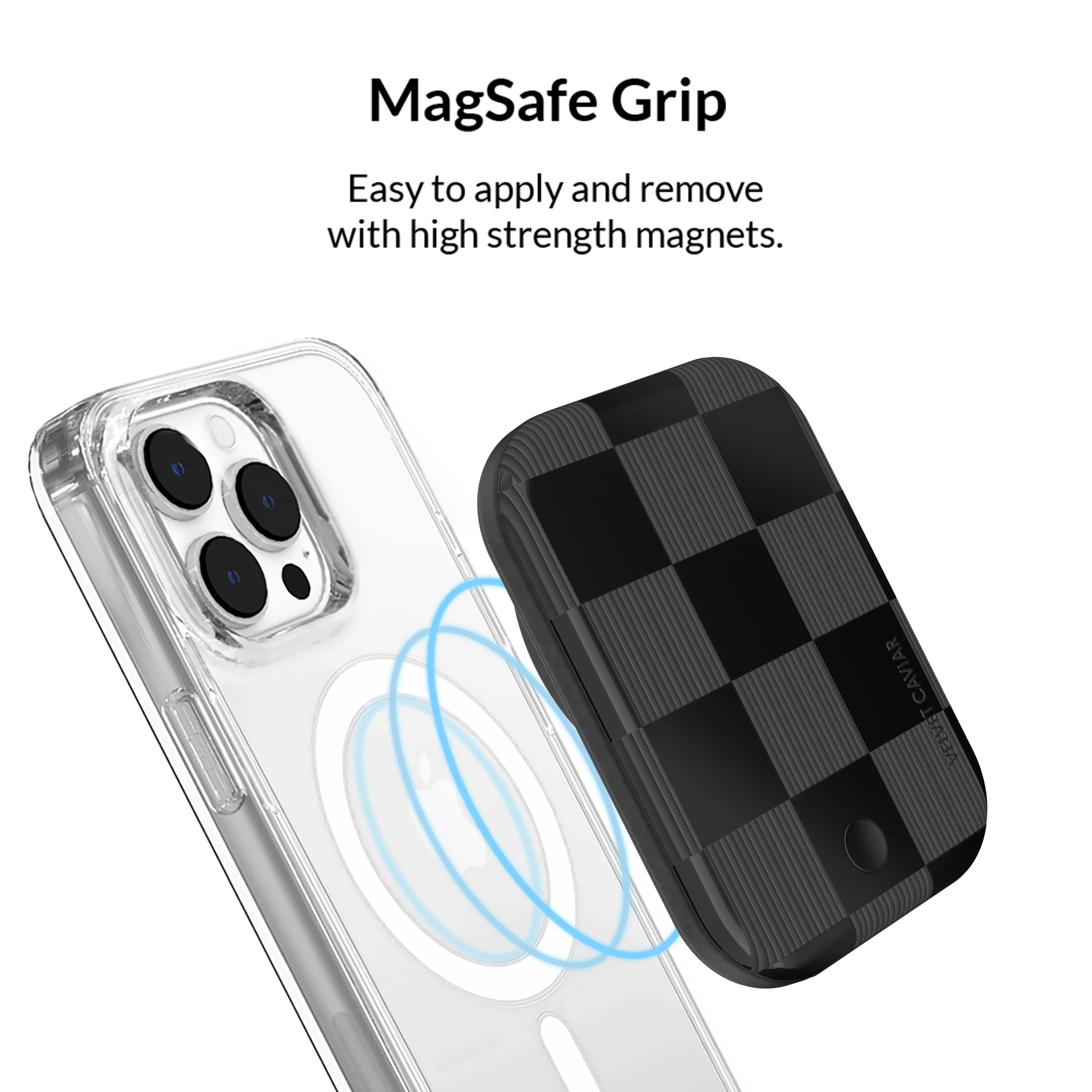 Noir Vibe Checkered MagSafe Battery Power Pack - Image 4