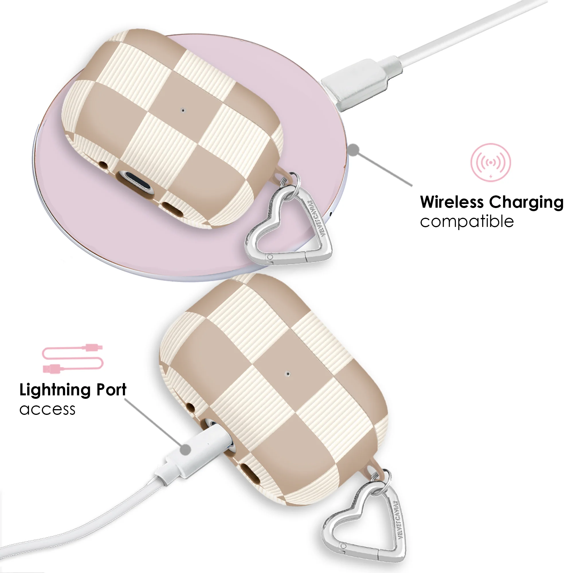 Nude Vibe Checker AirPod Case - Image 19