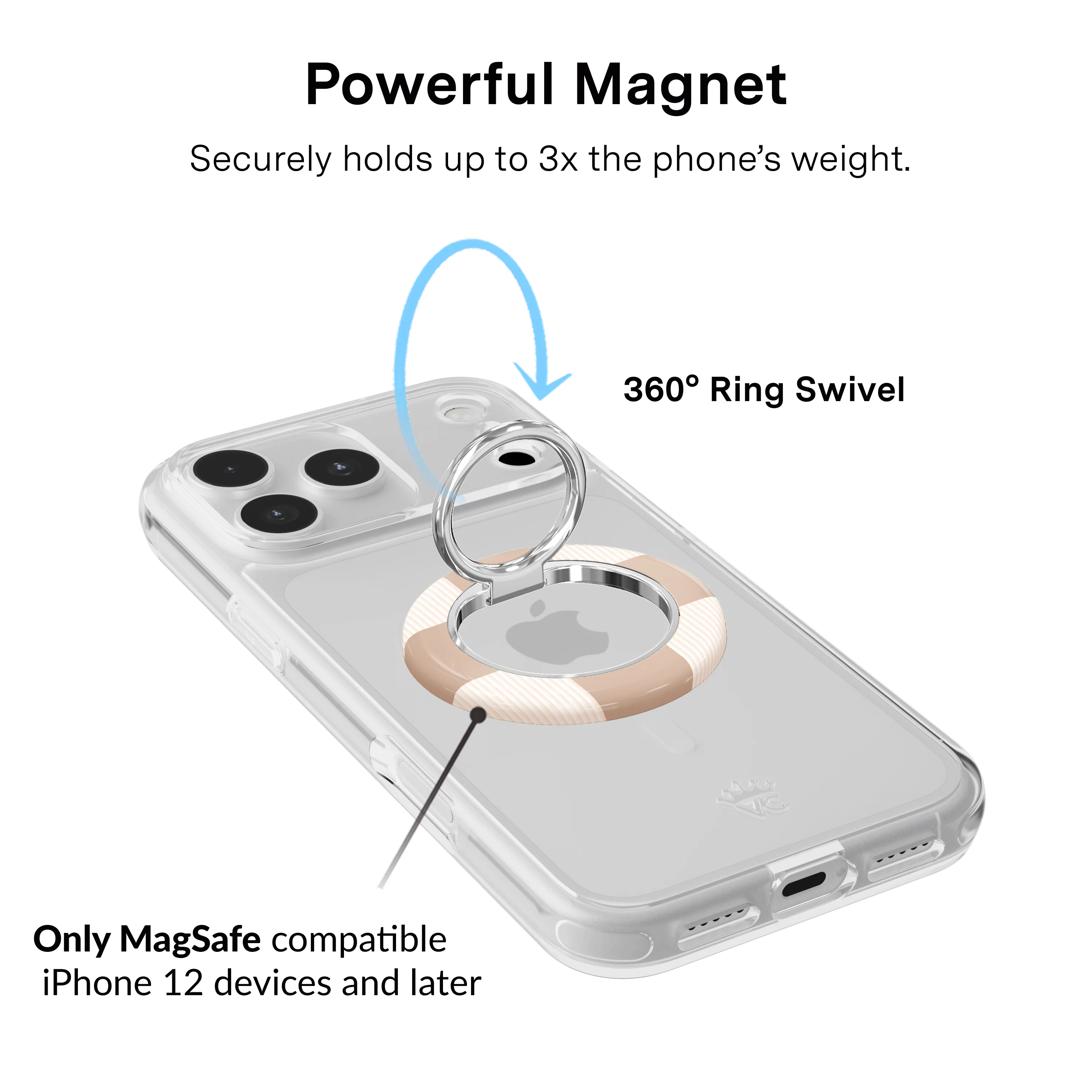 Nude Vibe Checker MagSafe Grip Ring - Image 2