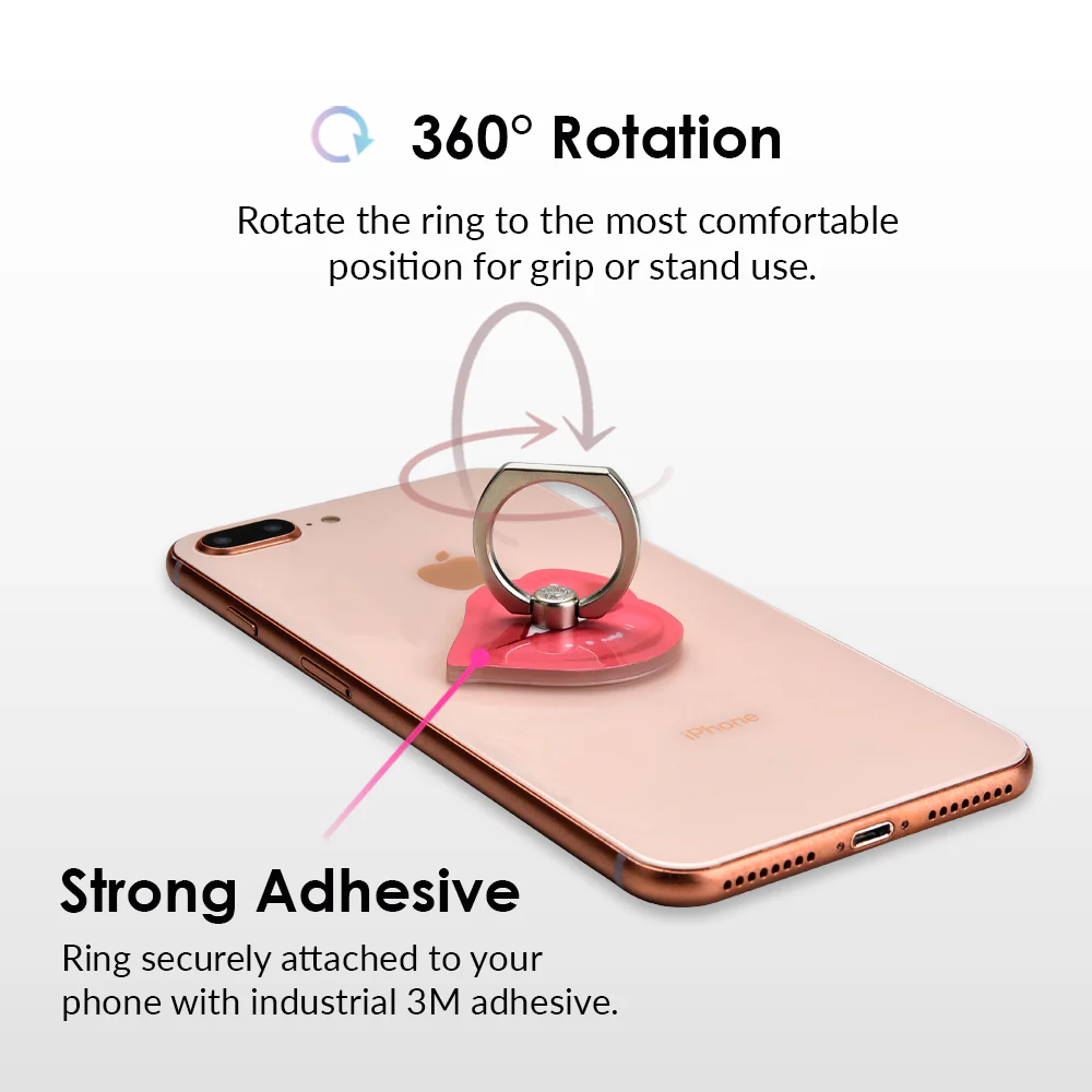 Nude Lips Phone Ring - Image 3