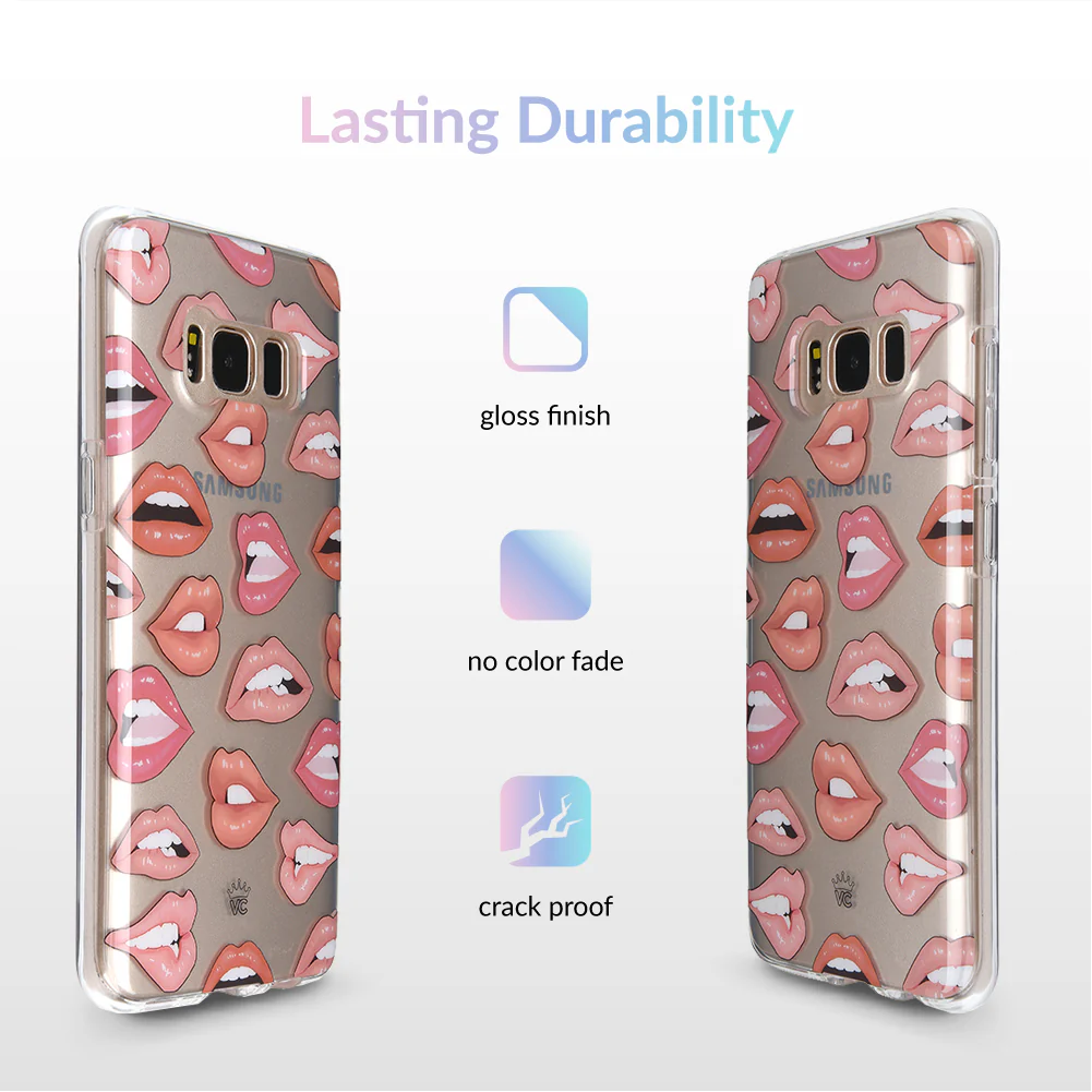 Nude Lips Samsung Galaxy Clear Case - Image 10