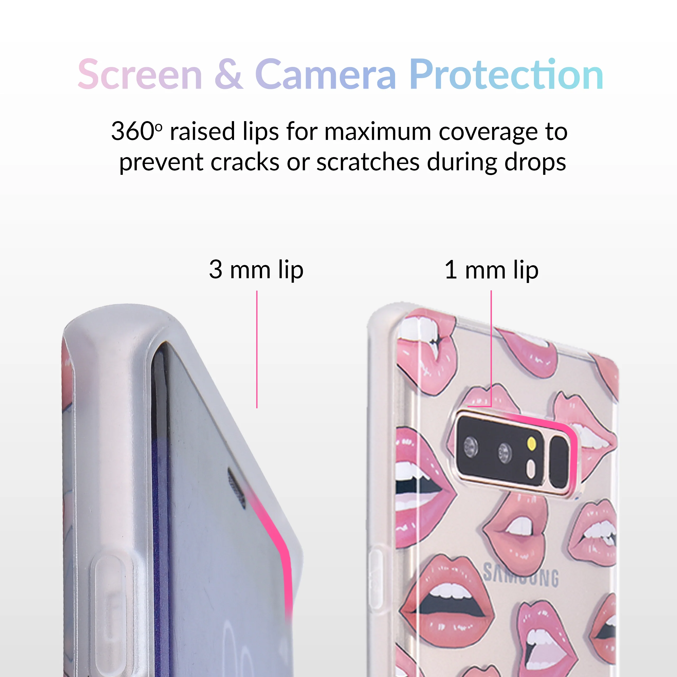 Nude Lips Samsung Galaxy Clear Case - Image 13