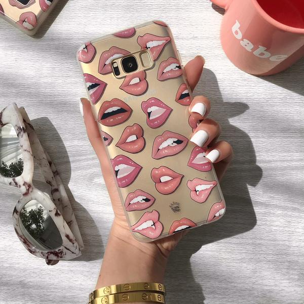 Nude Lips Samsung Galaxy Clear Case - Image 17