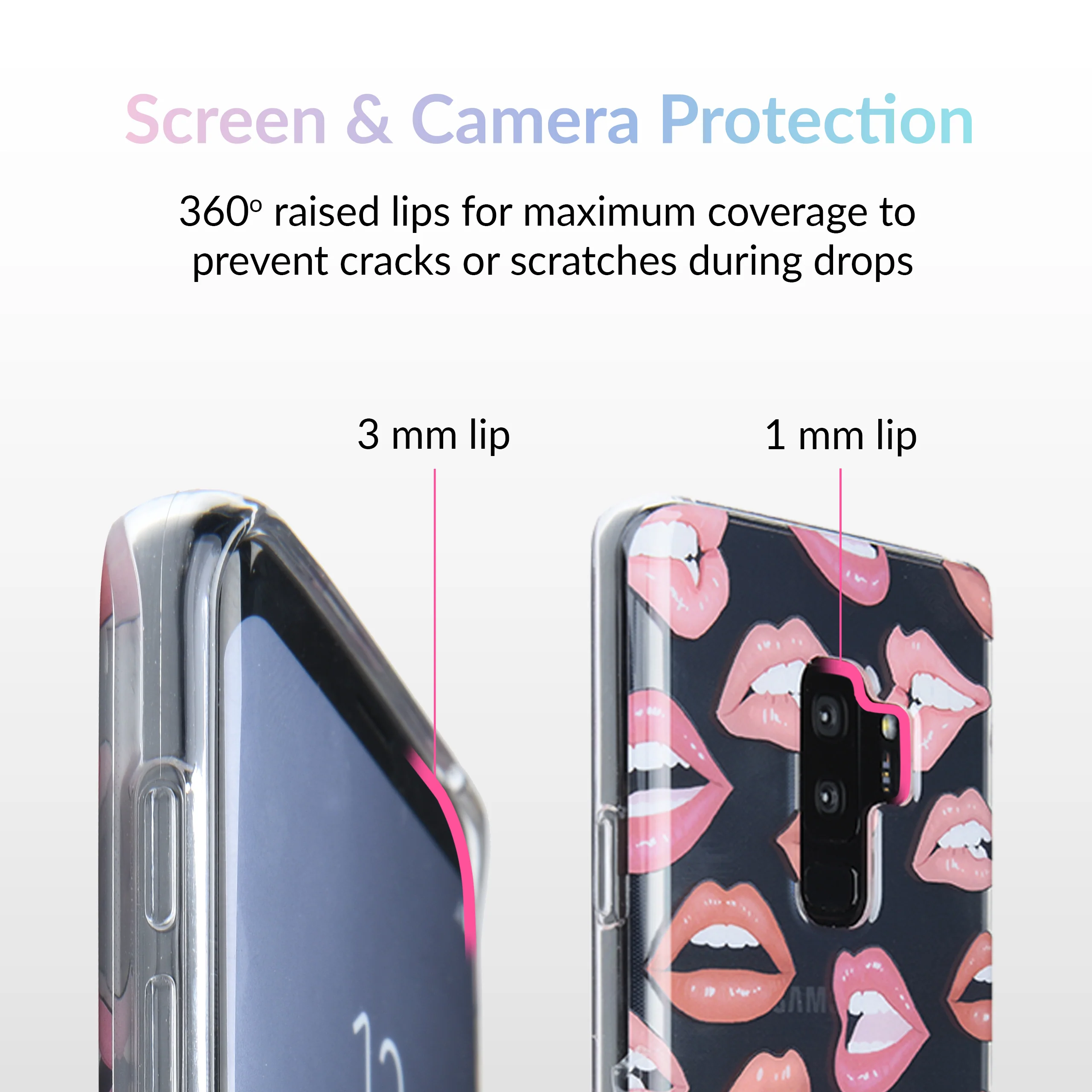Nude Lips Samsung Galaxy Clear Case - Image 22