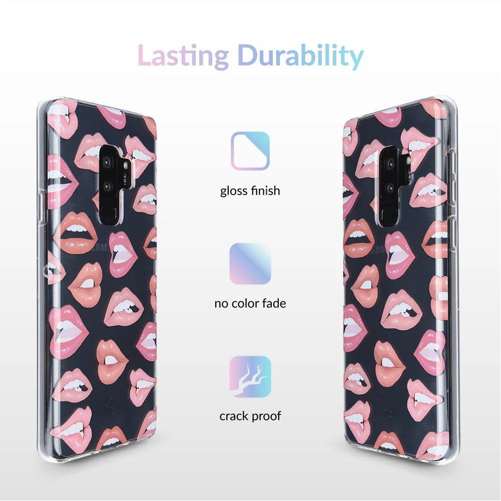 Nude Lips Samsung Galaxy Clear Case - Image 24