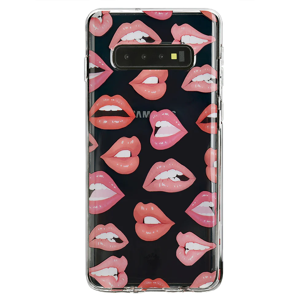 Nude Lips Samsung Galaxy Clear Case - Image 31