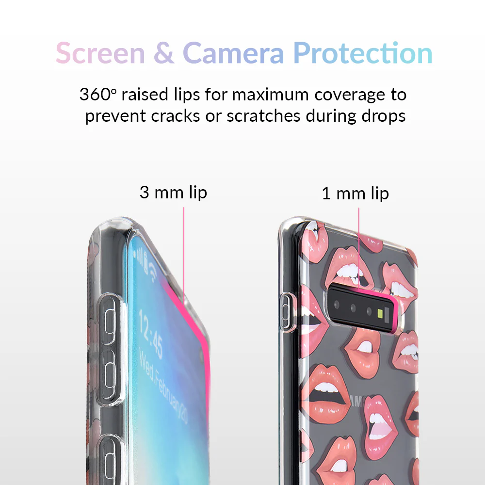Nude Lips Samsung Galaxy Clear Case - Image 32