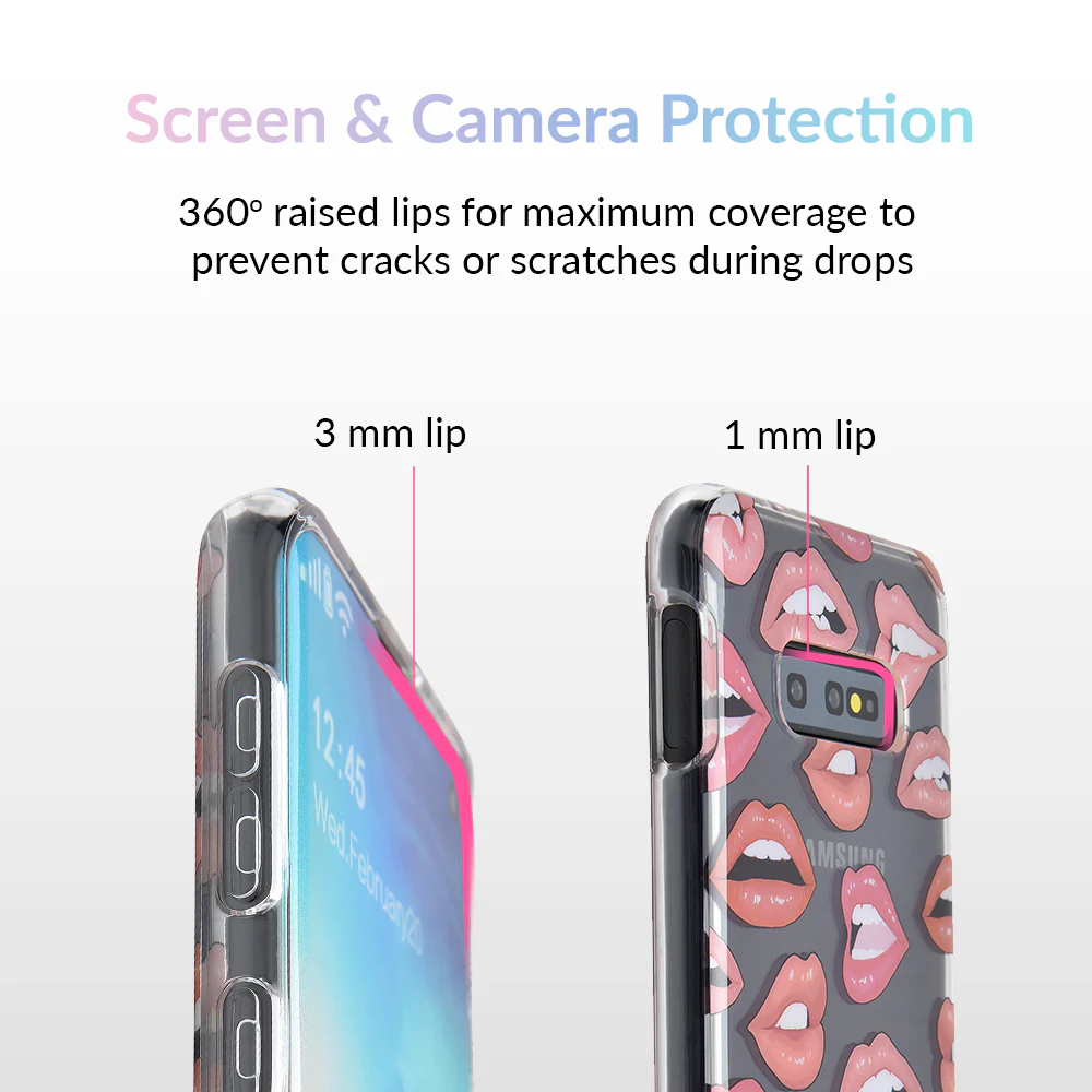 Nude Lips Samsung Galaxy Clear Case - Image 37