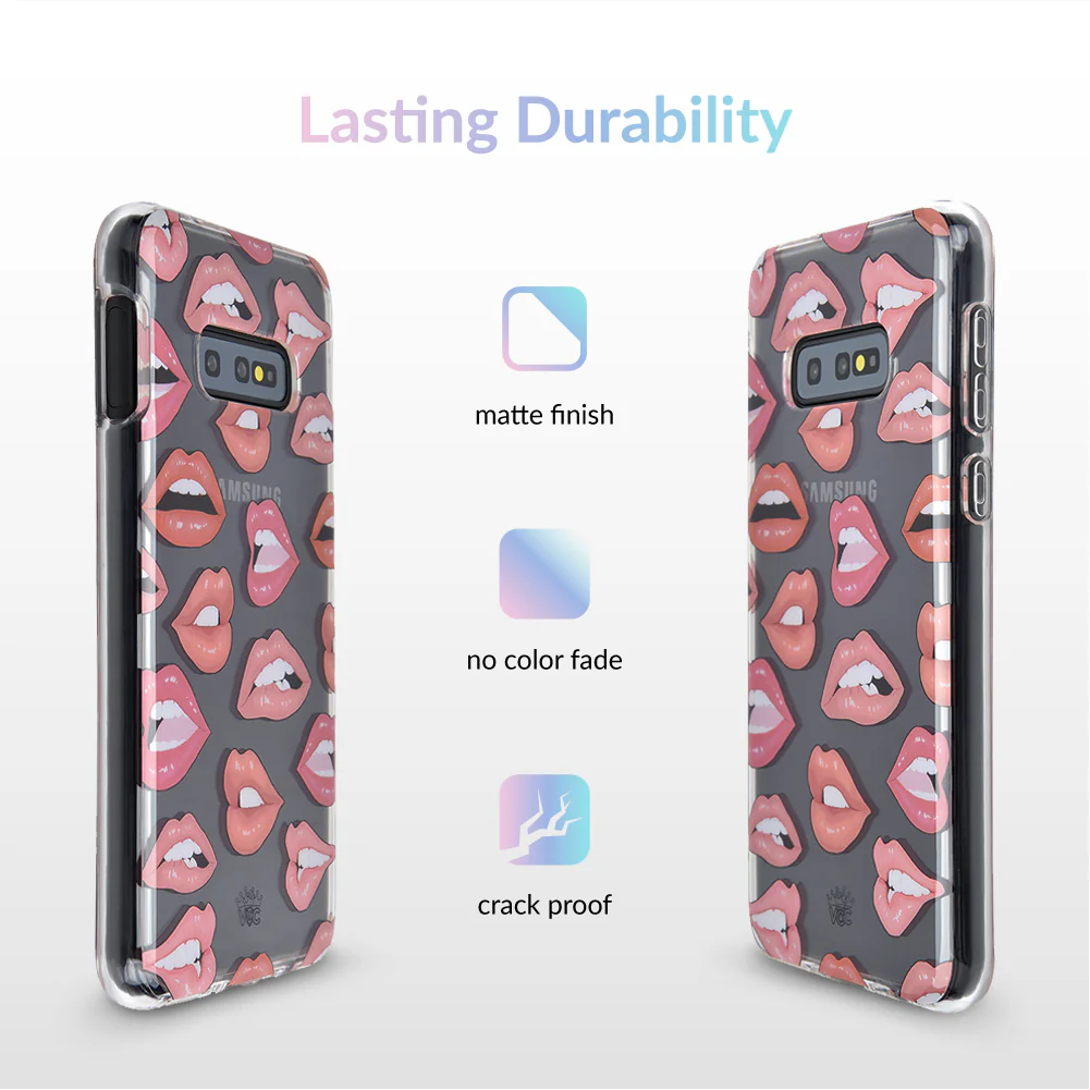 Nude Lips Samsung Galaxy Clear Case - Image 38