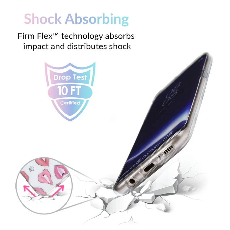 Nude Lips Samsung Galaxy Clear Case - Image 4