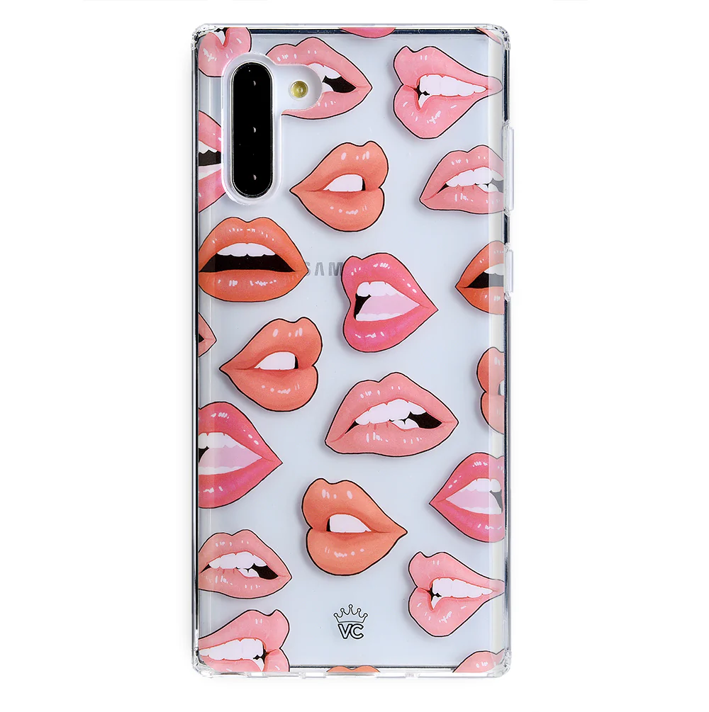 Nude Lips Samsung Galaxy Clear Case - Image 45