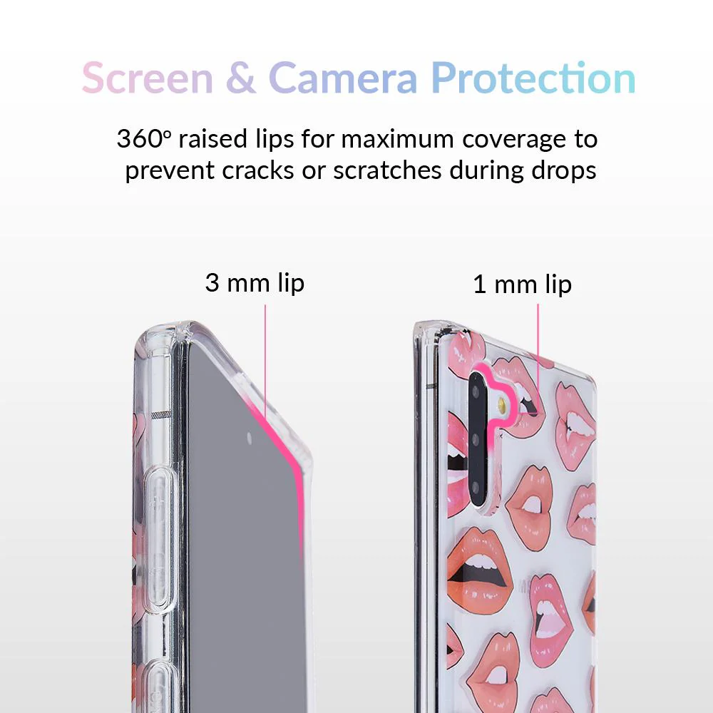 Nude Lips Samsung Galaxy Clear Case - Image 46