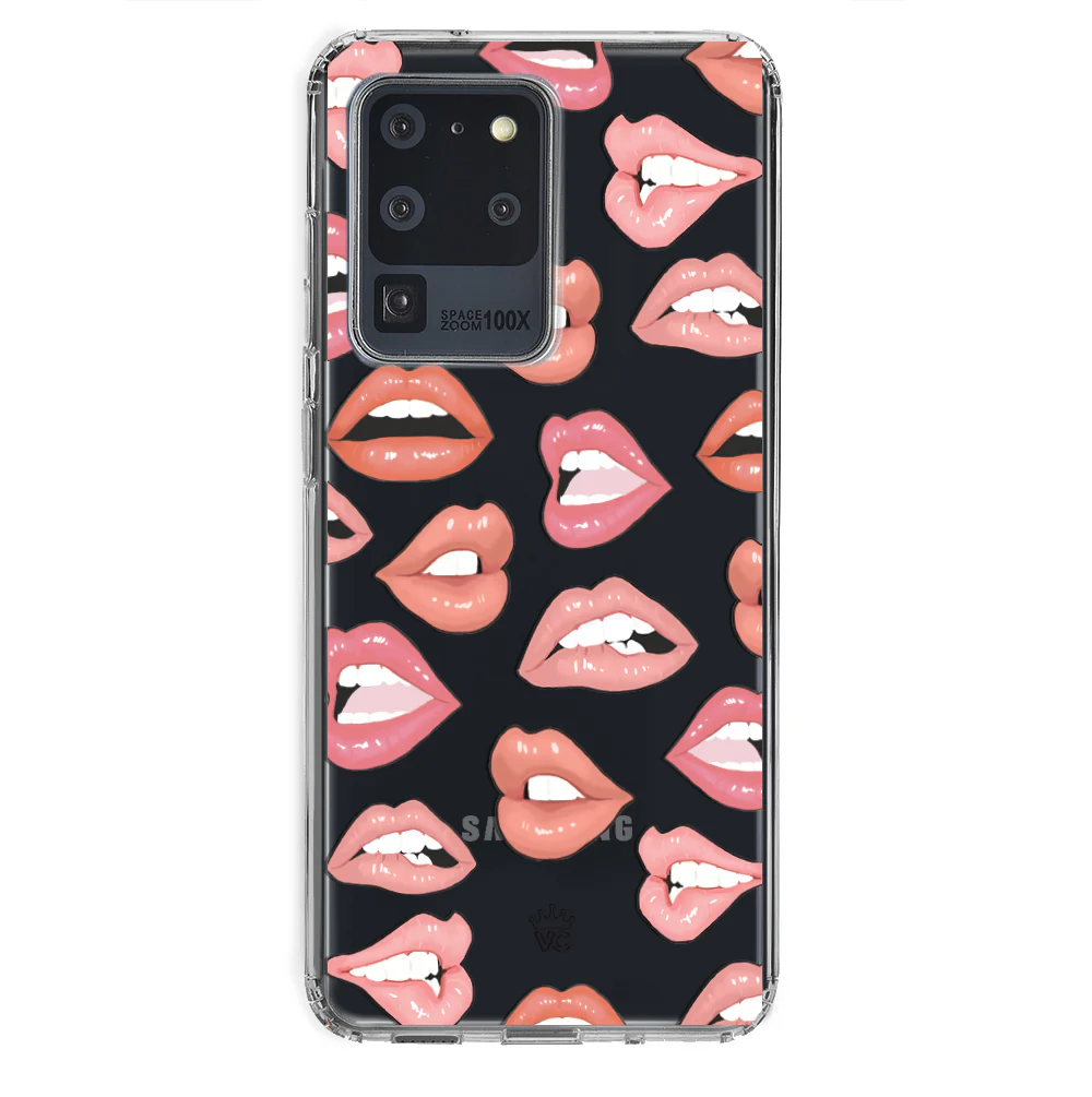 Nude Lips Samsung Galaxy Clear Case - Image 60