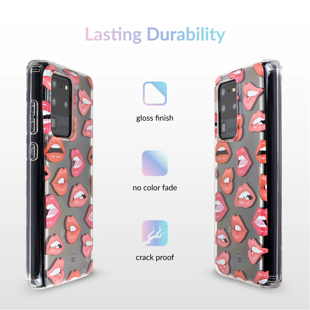 Nude Lips Samsung Galaxy Clear Case - Image 63