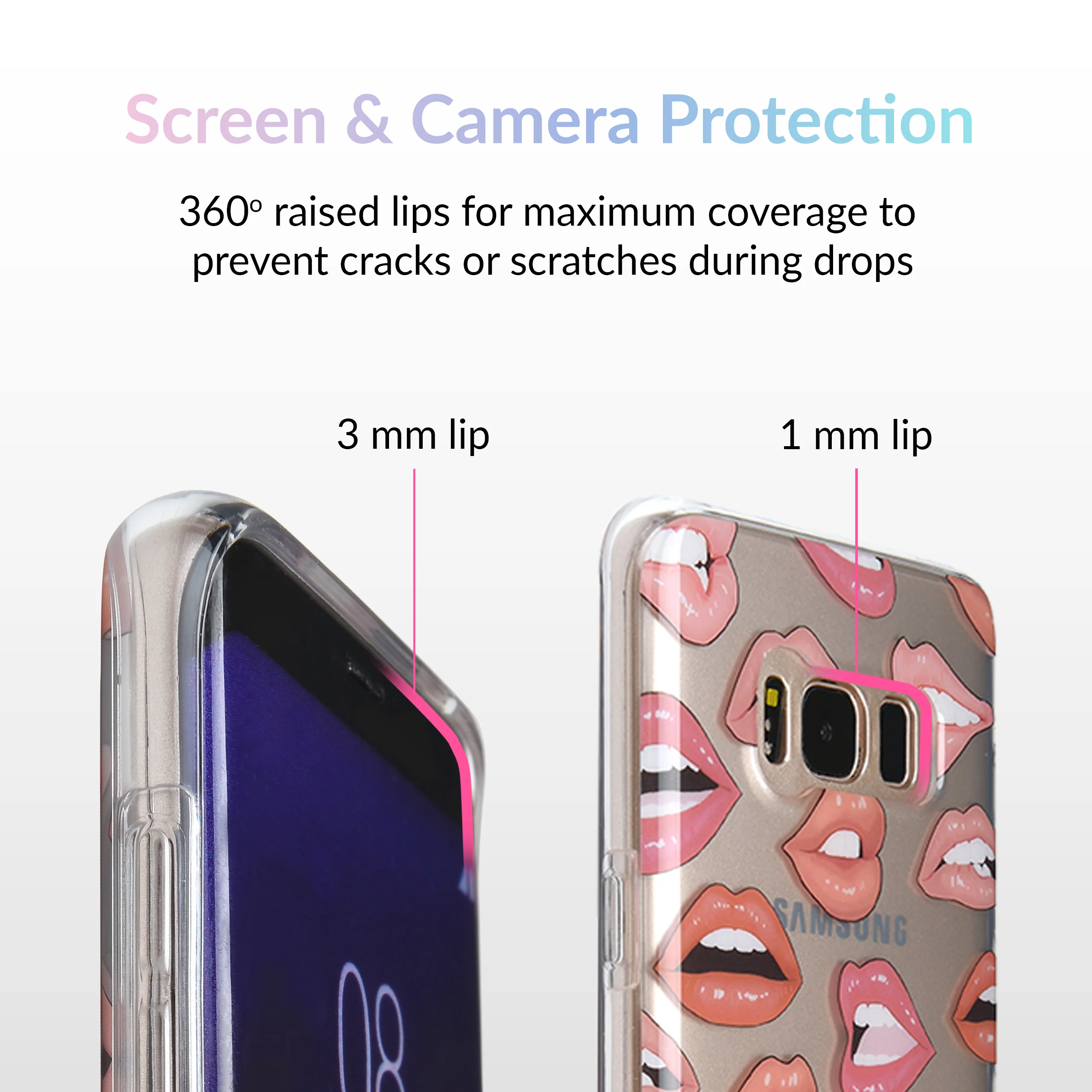 Nude Lips Samsung Galaxy Clear Case - Image 8