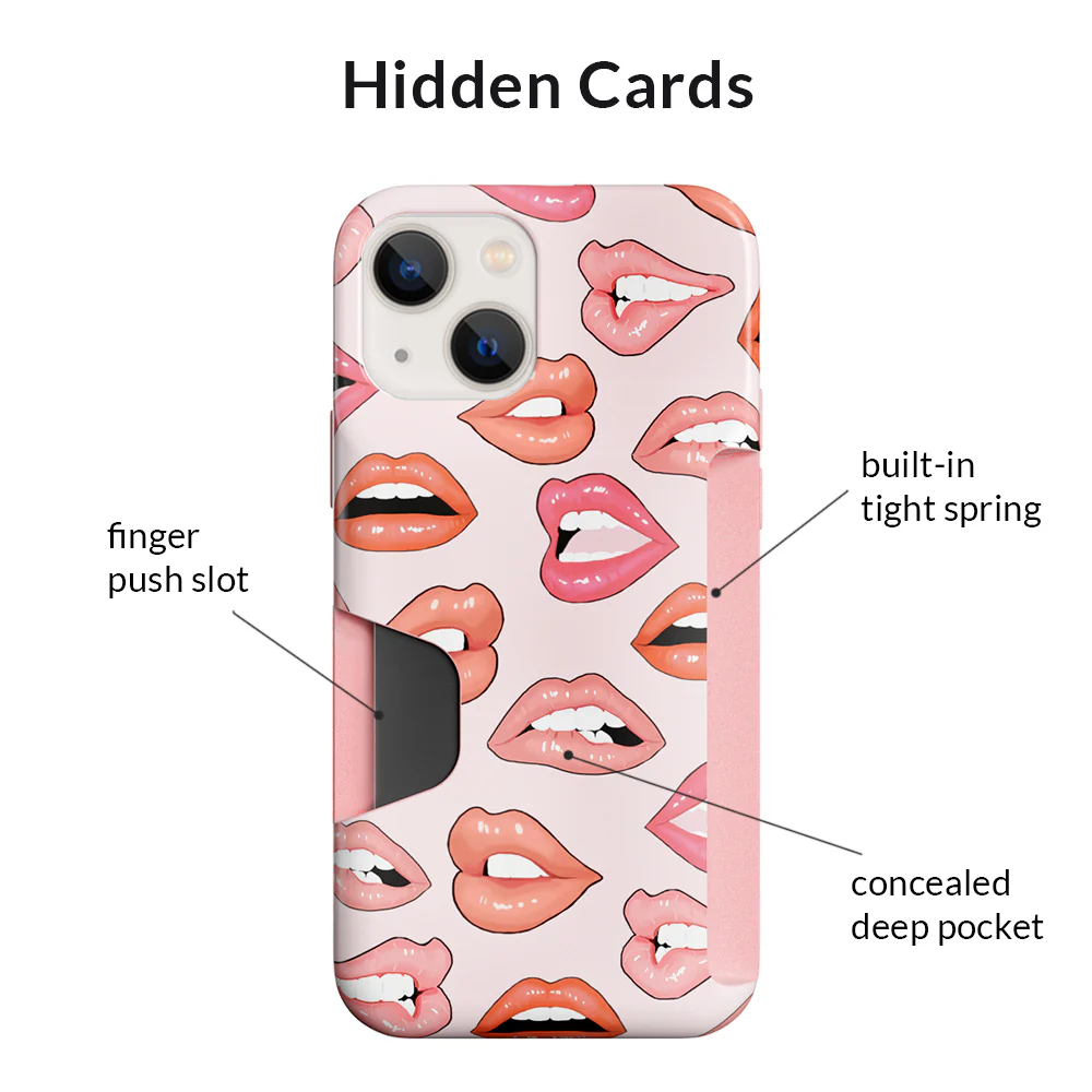 Nude Lips iPhone Wallet Case - Image 28