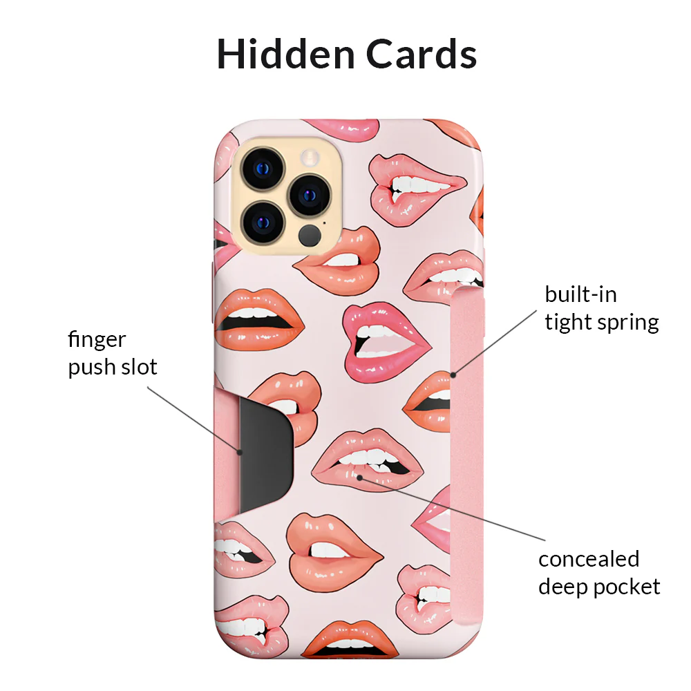 Nude Lips iPhone Wallet Case - Image 44