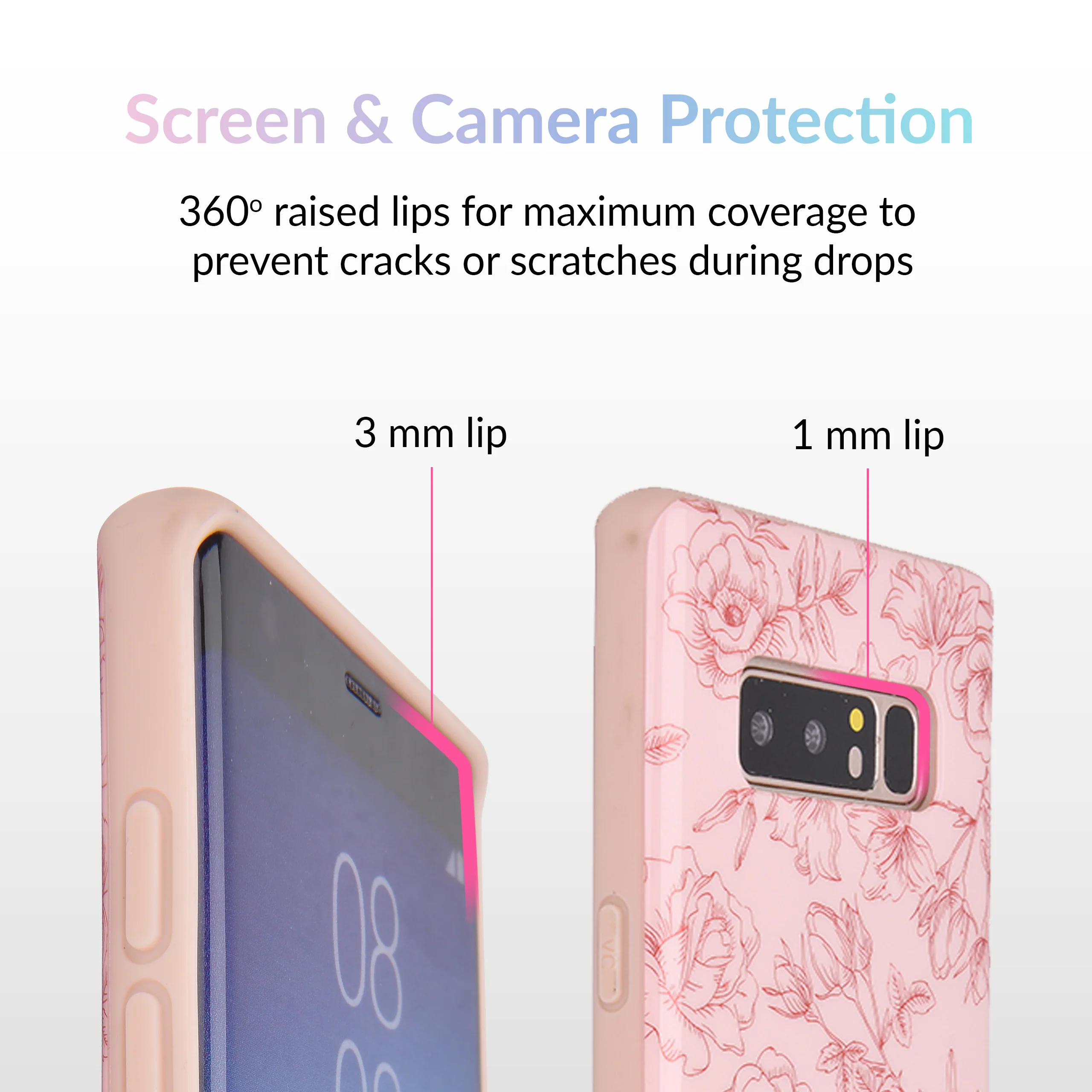 Nude Red Chrome Floral Samsung Galaxy Case - Image 11