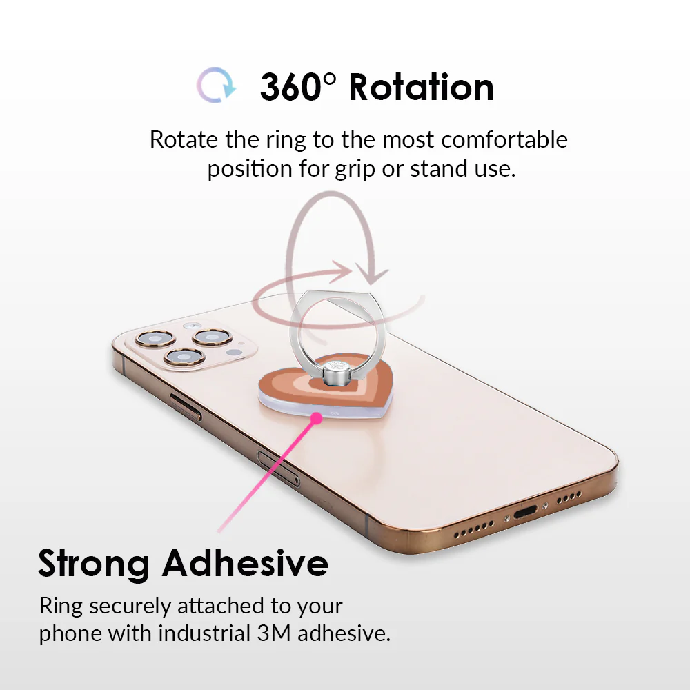 Nude Sweetheart Phone Ring - Image 4