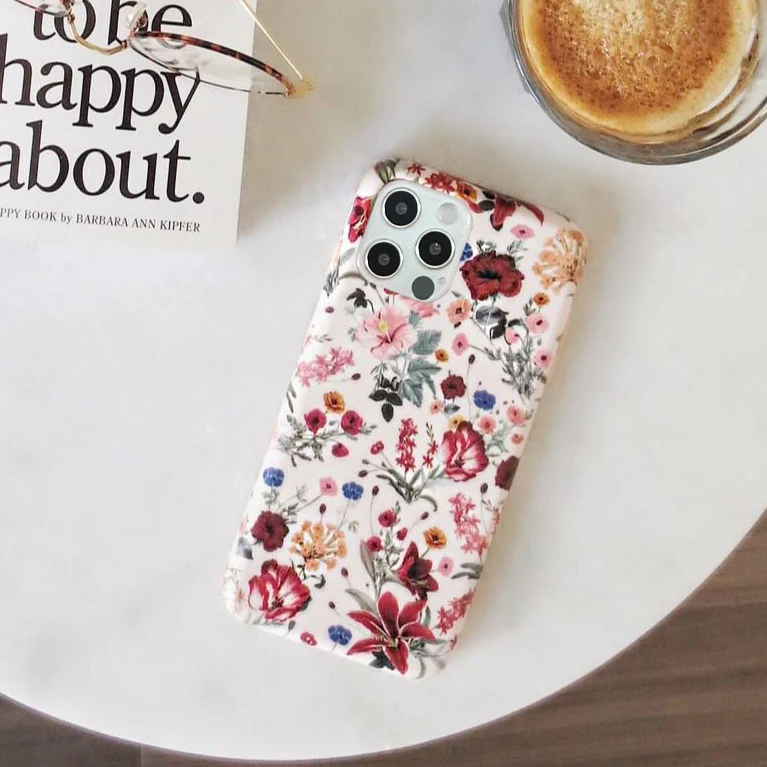 Nude Vintage Floral iPhone Case - Image 100