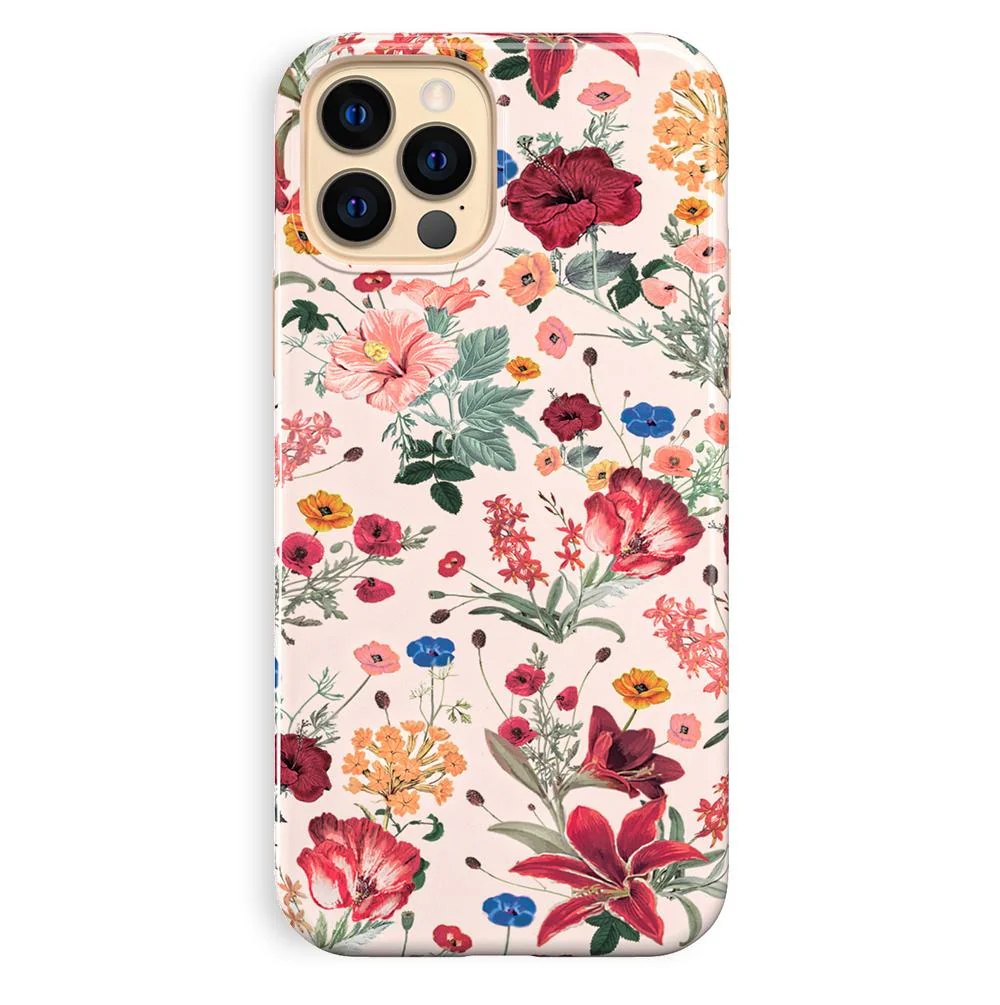 Nude Vintage Floral iPhone Case - Image 105
