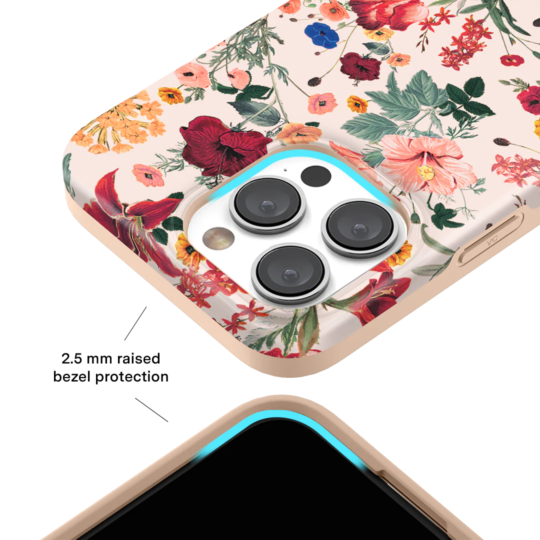 Nude Vintage Floral iPhone Case - Image 132