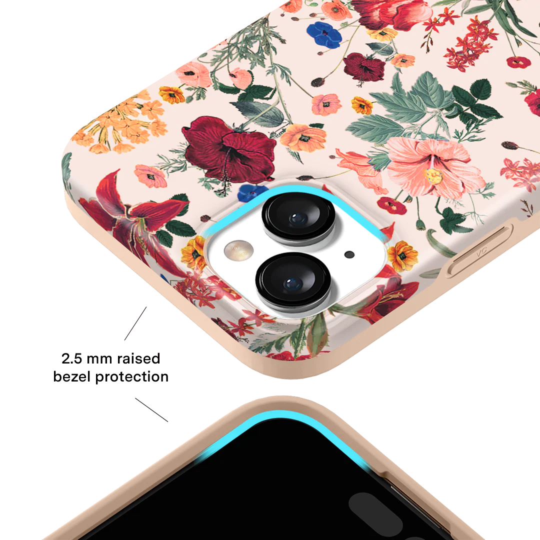 Nude Vintage Floral iPhone Case - Image 138