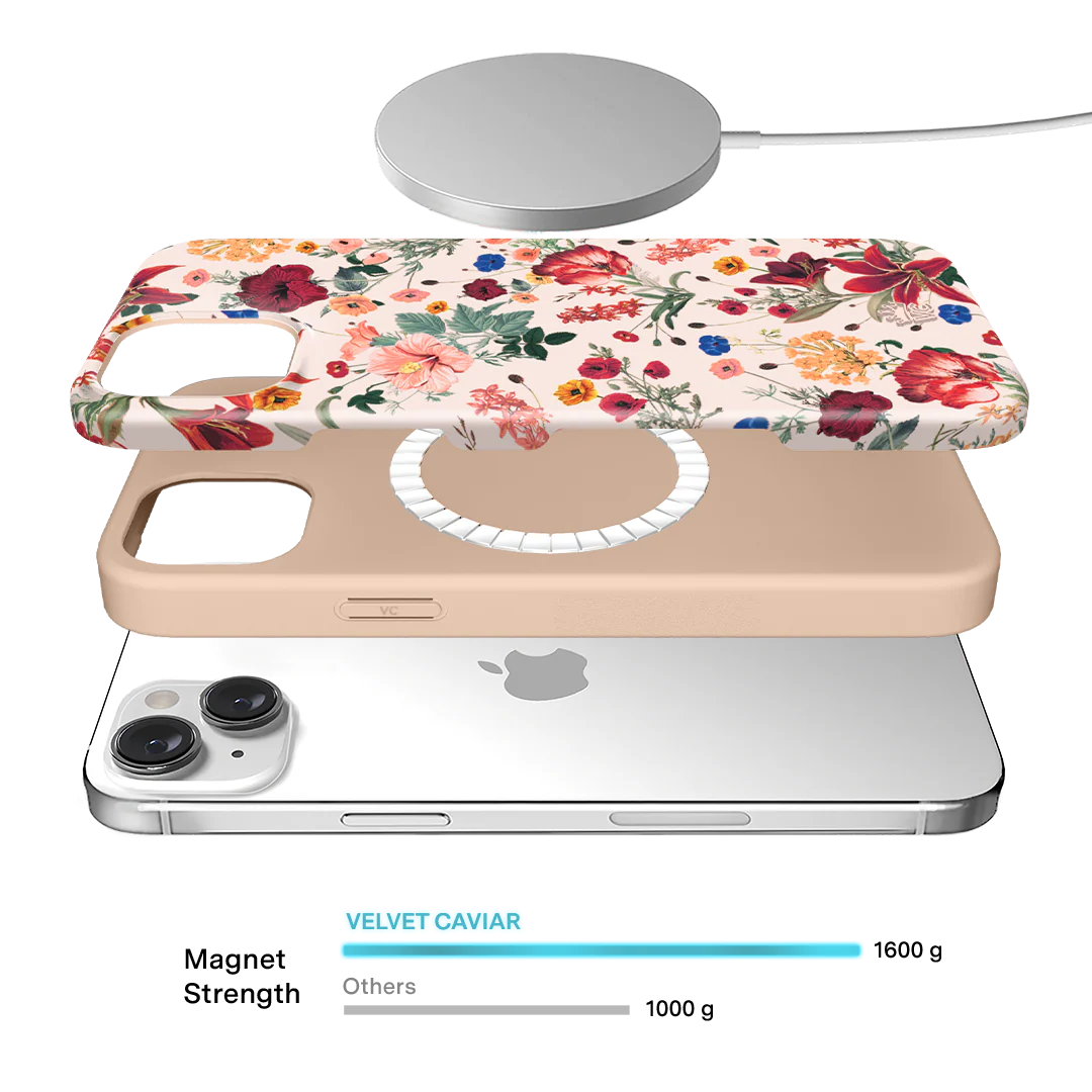 Nude Vintage Floral iPhone Case - Image 139