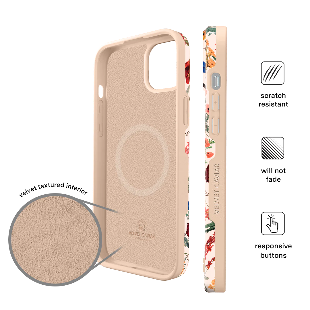 Nude Vintage Floral iPhone Case - Image 141