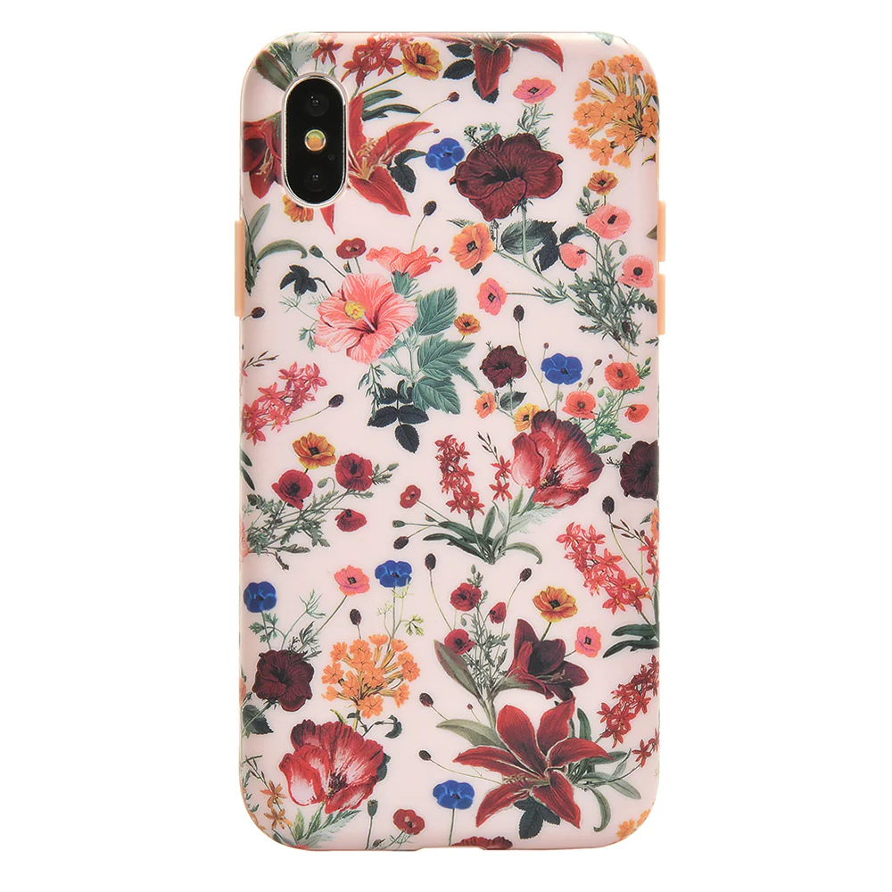 Nude Vintage Floral iPhone Case - Image 47