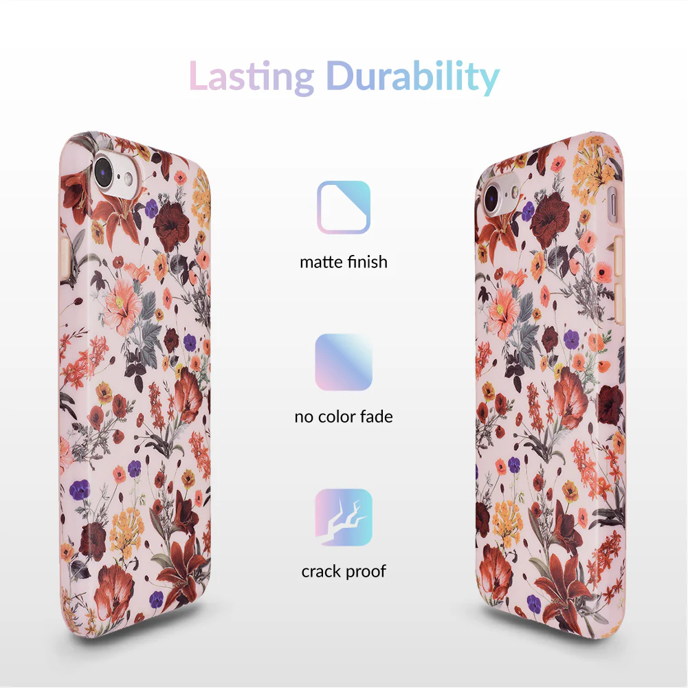 Nude Vintage Floral iPhone Case - Image 5