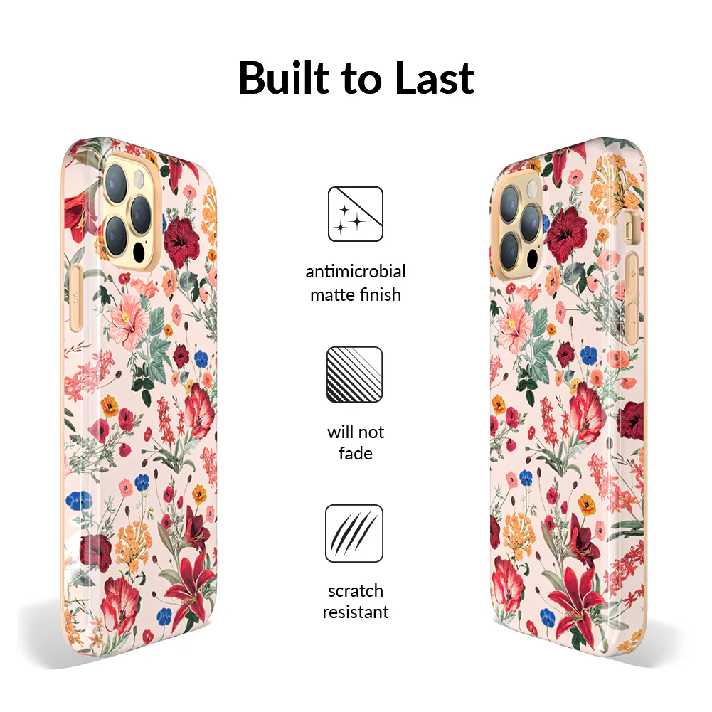 Nude Vintage Floral iPhone Case - Image 81