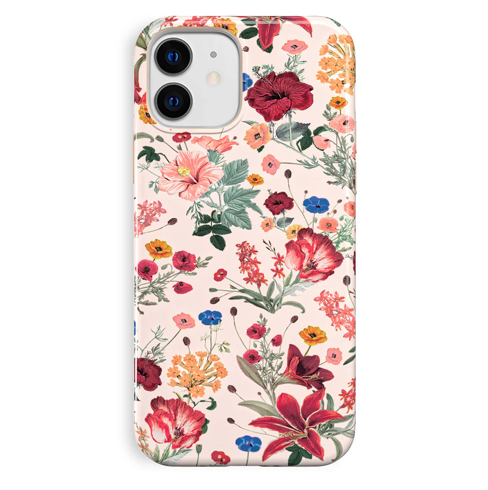 Nude Vintage Floral iPhone Case - Image 83