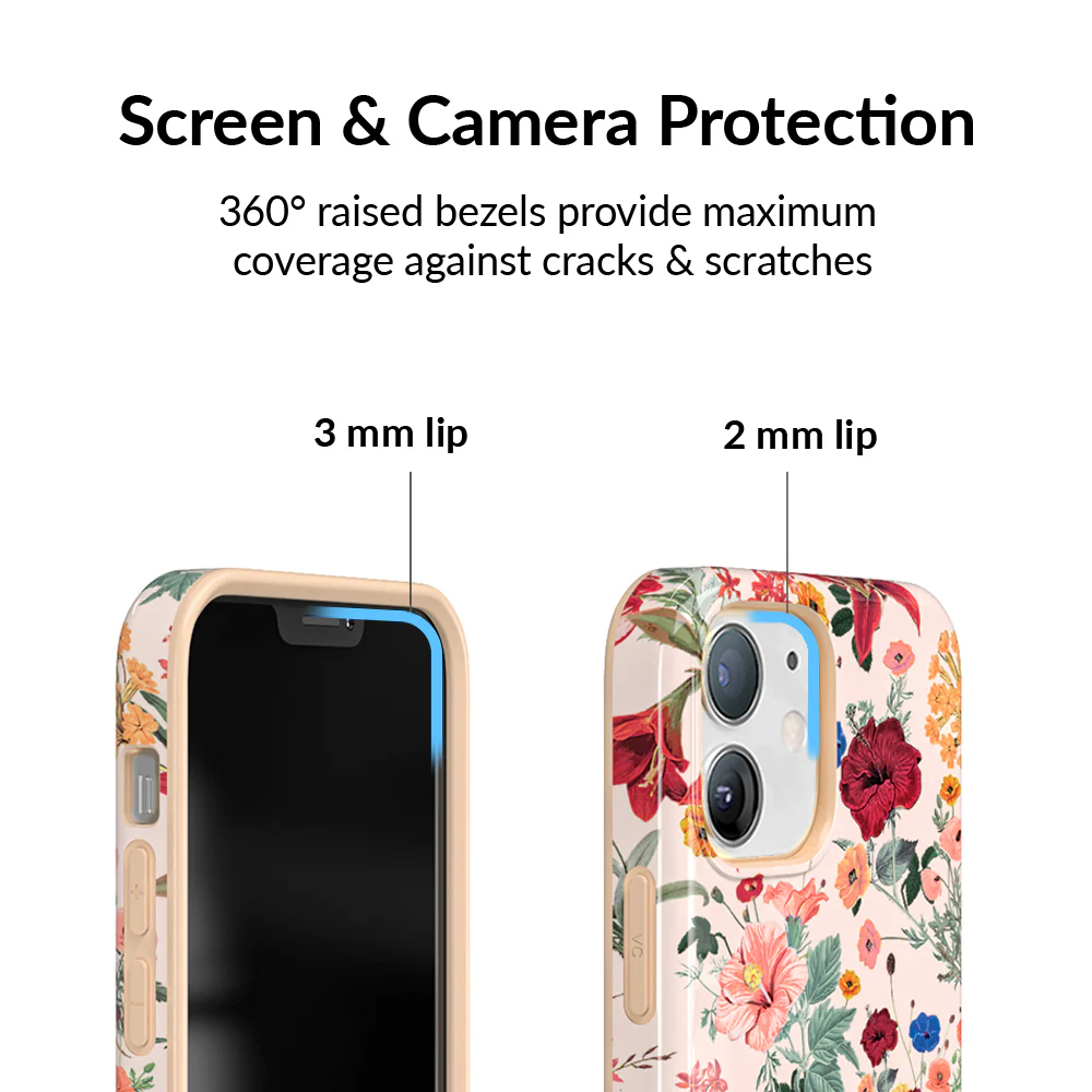 Nude Vintage Floral iPhone Case - Image 84