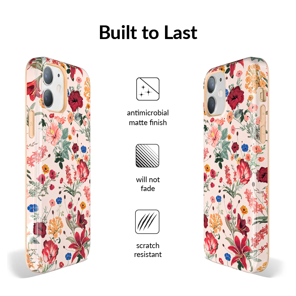 Nude Vintage Floral iPhone Case - Image 91