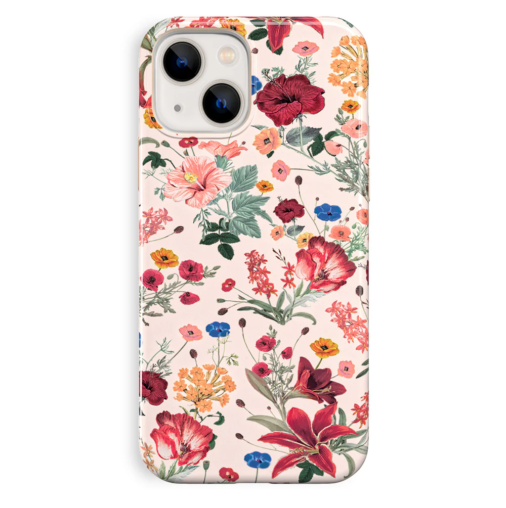 Nude Vintage Floral iPhone Case - Image 93