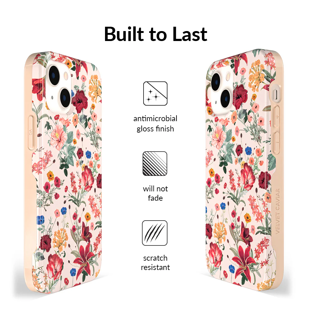 Nude Vintage Floral iPhone Case - Image 97