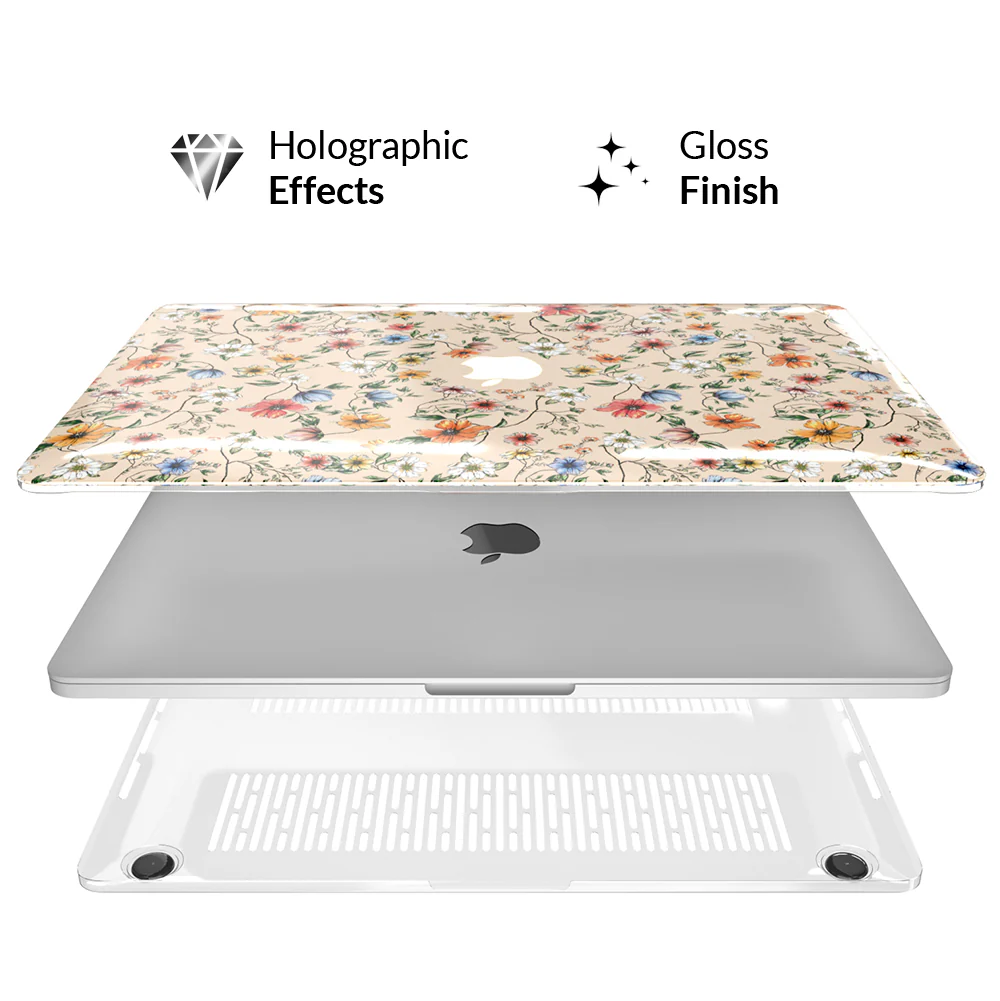 Nude Vintage Floral MacBook Case 2.0 - Image 3